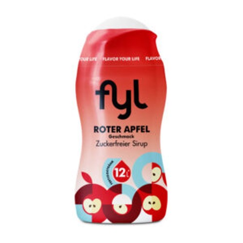 fyl Zuckerfreier Sirup Roter Apfel für 12l, 48ml