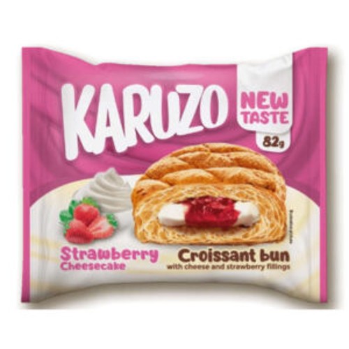 Karuzo Croissant Strawberry Cheesecake, 82g