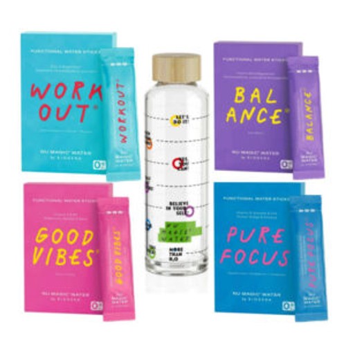 Nu Magic Water KOMBI + Gratis Trinkflasche, 48stk