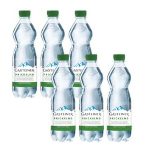 Gasteiner Mineralwasser Prickelnd PET 6er, 3000ml