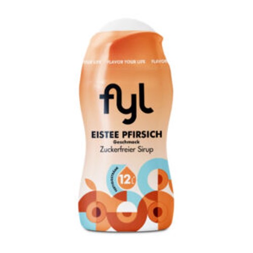 fyl Zuckerfreier Sirup Eistee Pfirsich für 12l, 48ml