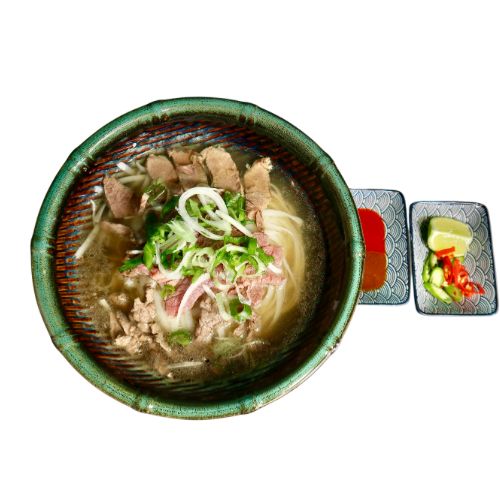 Pho Reisbandnudelsuppe mit Rind