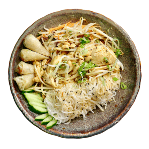 Reisnudelsalat Bowl mit Huhn