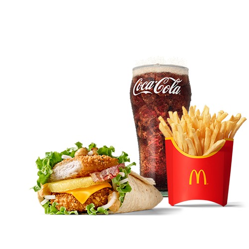 Juicy Pineapple Premium Chicken Wrap McMenü