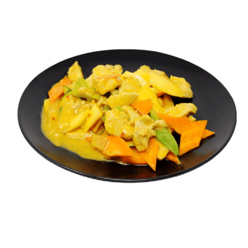 Mango mit Hühnerfleisch