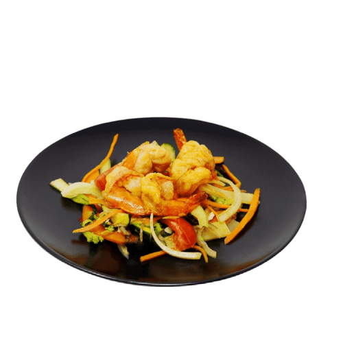 Wok Garnelen