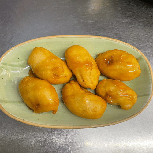 Gebackene Bananen mit Honig