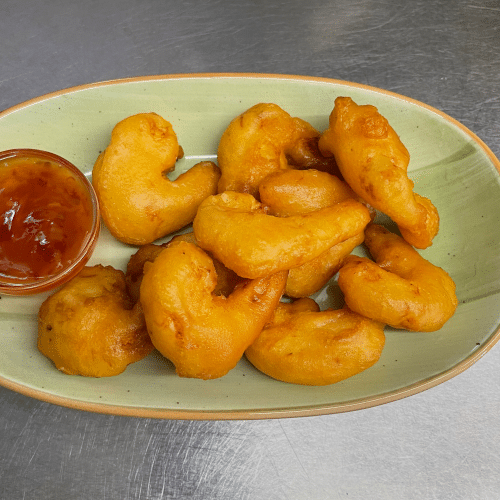 Gebackene Shrimps