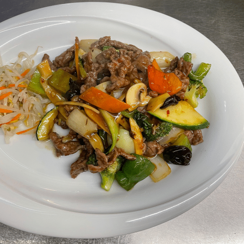 Szechuan Rindfleisch (sehr scharf)