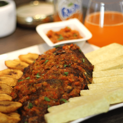 Tilapia Filet mit Yam