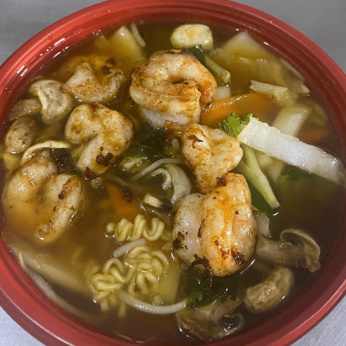 Ramen mit Garnelen