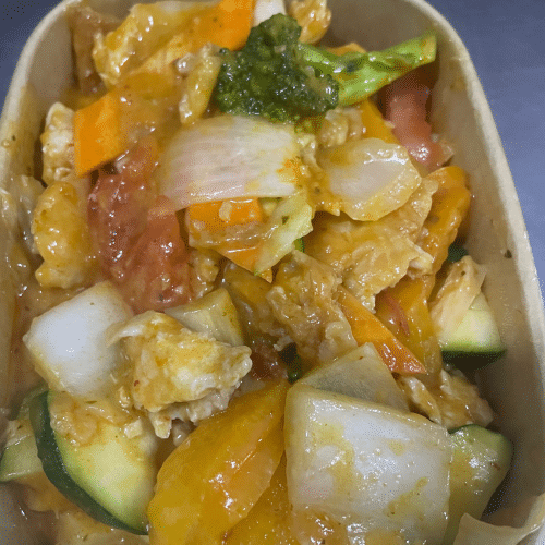 Thai Rot Curry mit Hühnerfleisch