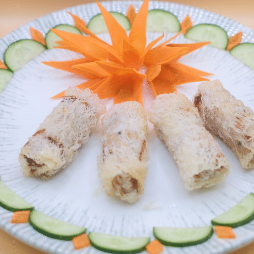 Frühlingsrolle mit Garnelen