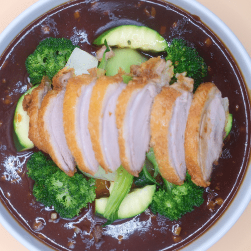 Knoblauchsauce mit Ente