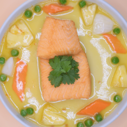 Lachs mit Süß-Sauer-Sauce