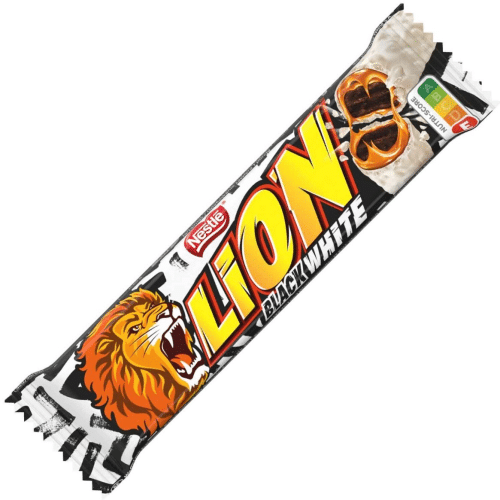 Lion Black White