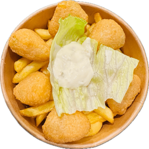 Chilli-Cheese Nuggets Bowl