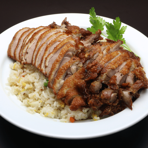 Gebratener Reis mit Ente (scharf)