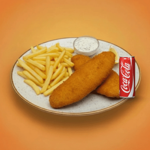 Gebackener Seelachs Menü mit Sauce Tartar