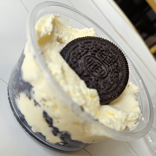 Hausgemachte Oreo Creme desert
