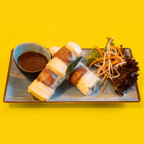 Gỏi Cuốn Đạm: Sommerrollen mit Sojastreifen und Tofu
