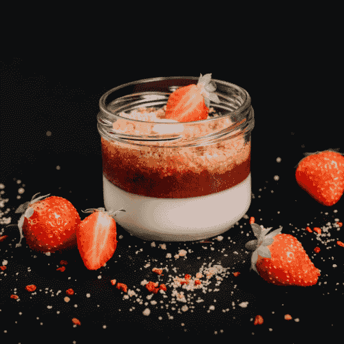 Erdbeer Panna Cotta