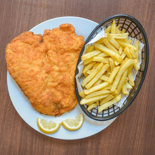 Gebackenes Hühnerschnitzel