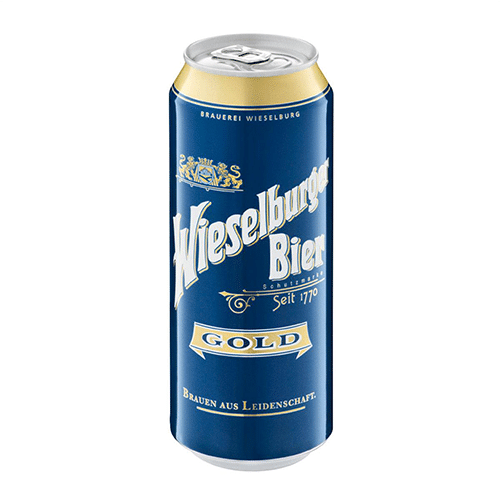 Bier Wieselburger Dose. 0.5l