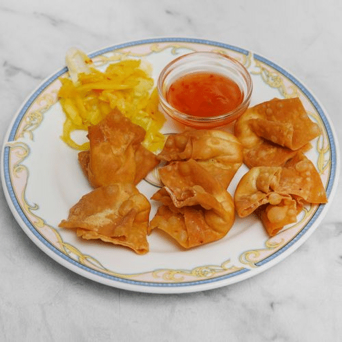 Gebackene Wantan (6 Stück)