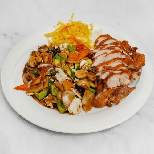 Knusprige Ente nach Sichuan Art (scharf)