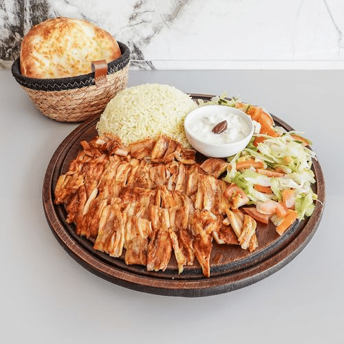 Hühner Kebab-Teller