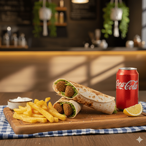 Falafel Dürüm Menü (Vegetarisch)