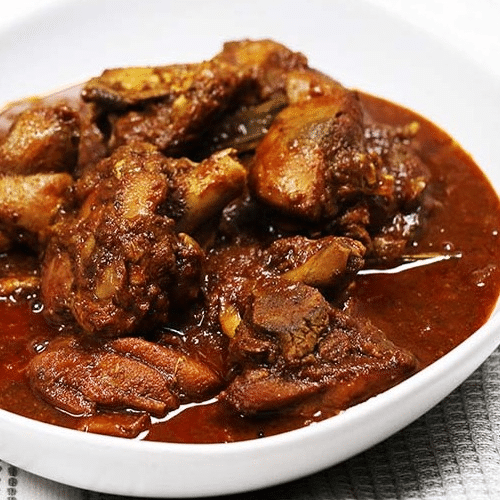 Black Chicken Curry (Scharf)