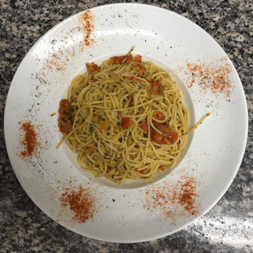 Spaghetti Aglio Olio (scharf)