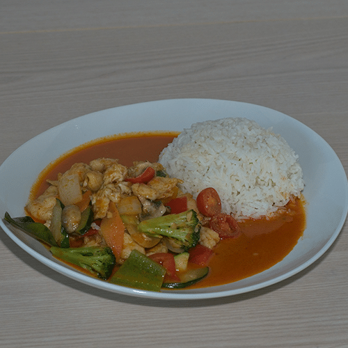 Massaman Curry mit Hühnerfleisch