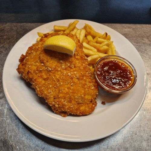 Gebackenes Hühnerschnitzel