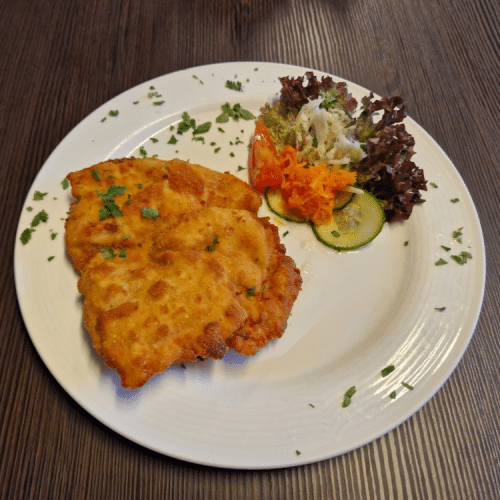 Gebackenes Schweins Cordon Bleu