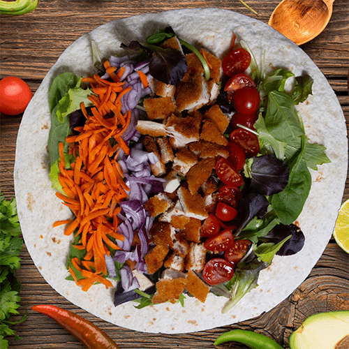 Schnitzel Wrap