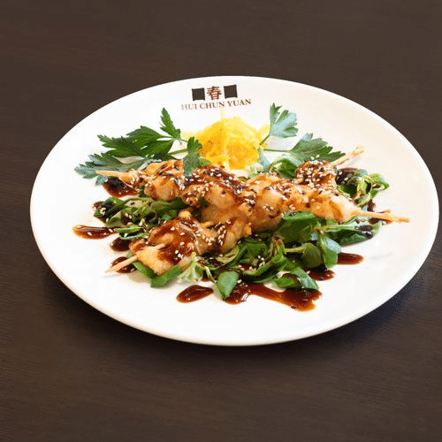 Garnelenspieße mit Teriyakisauce (2 Stück)