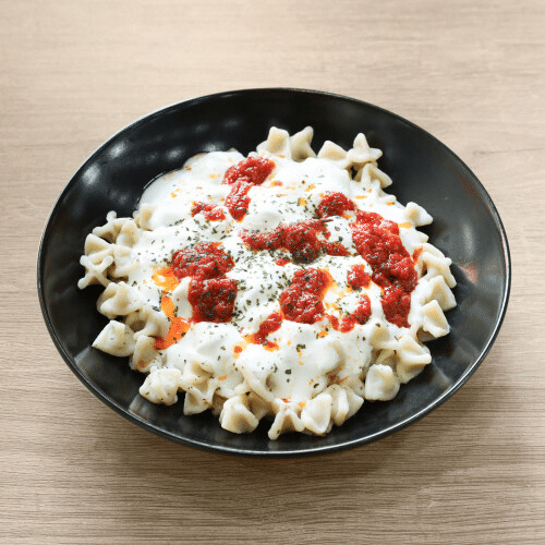 gefüllte Teigtaschen Hackfleisch