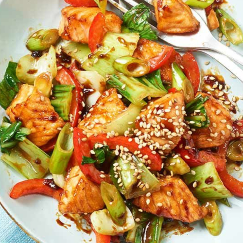 Lachs Teriyaki