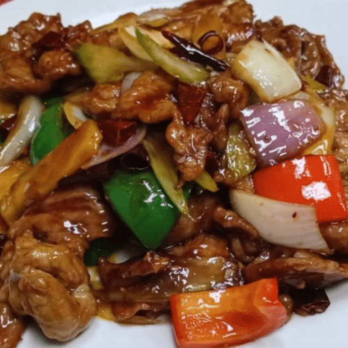 Sichuan Rindfleisch mit Gemüse