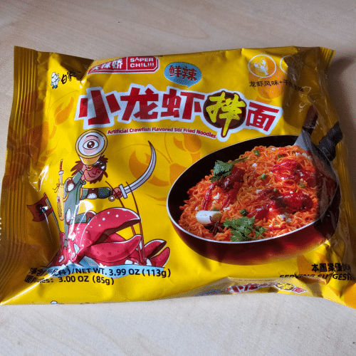 Artificial Crawfish Flavor Instant Noodles 5x113g小龙虾拌面1292