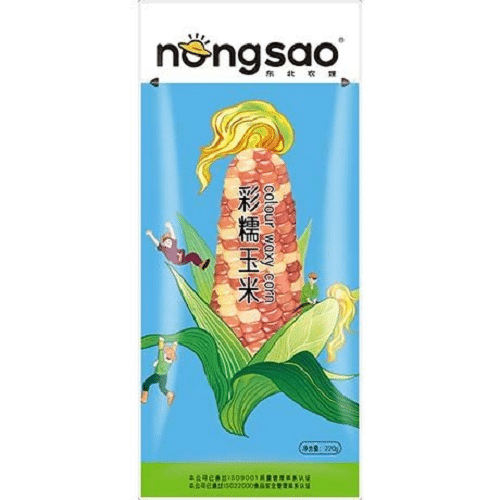 Nongsao Waxy Corn Cooked Multi Color 220g東北農嫂彩糯玉米9262