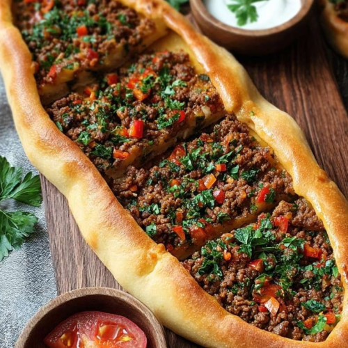 Pide mit Hackfleisch