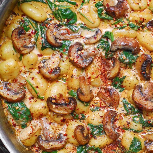 gnocchi champignon sauce