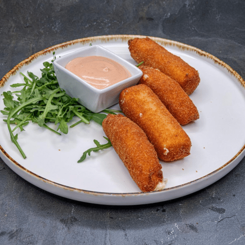 Kleine gebackene Schafskäse Sticks (4.Stück)