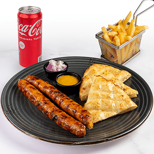 Knoblauchwurst Combo Menu