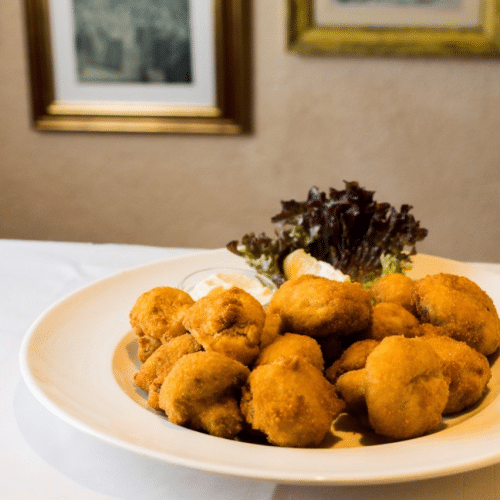 Gebackene Champignons (Vegetarische)