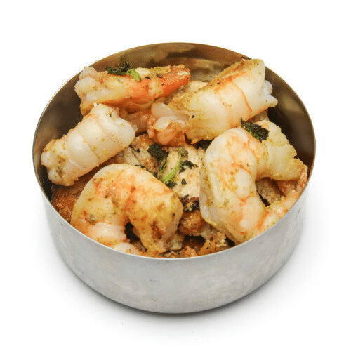 Mix Grill Chicken Tikka (200g) & black Tiger Garnelen (4.stk)